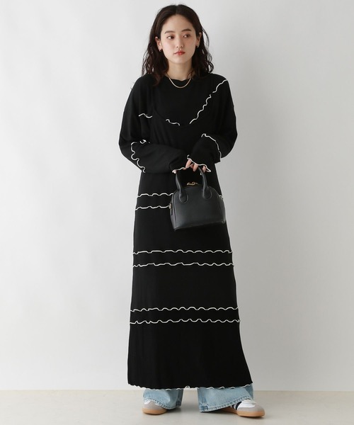 RAGEBLUE(レイジブルー)の「マルチWAY/ウェーブメロウキャミワンピース/セットアイテム(ワンピース・レディース・ブラック/レッド・FREE)」の8枚目の写真