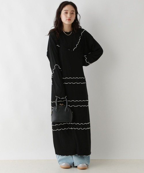 RAGEBLUE(レイジブルー)の「マルチWAY/ウェーブメロウキャミワンピース/セットアイテム(ワンピース・レディース・ブラック/レッド・FREE)」の10枚目の写真