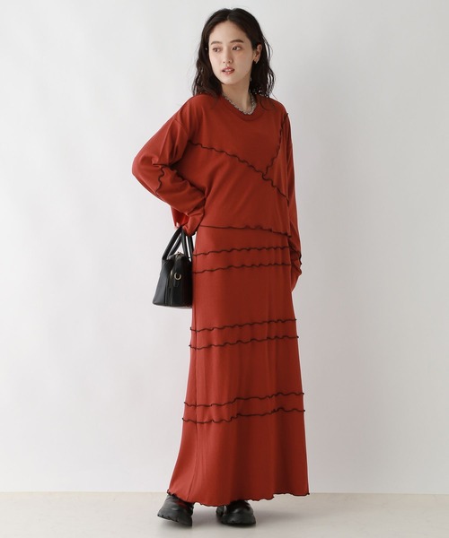 RAGEBLUE(レイジブルー)の「マルチWAY/ウェーブメロウキャミワンピース/セットアイテム(ワンピース・レディース・ブラック/レッド・FREE)」の13枚目の写真