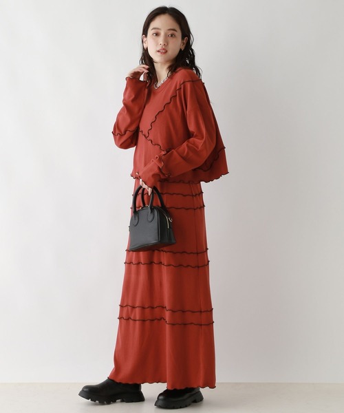 RAGEBLUE(レイジブルー)の「マルチWAY/ウェーブメロウキャミワンピース/セットアイテム(ワンピース・レディース・ブラック/レッド・FREE)」の14枚目の写真