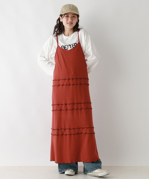 RAGEBLUE(レイジブルー)の「マルチWAY/ウェーブメロウキャミワンピース/セットアイテム(ワンピース・レディース・ブラック/レッド・FREE)」の18枚目の写真