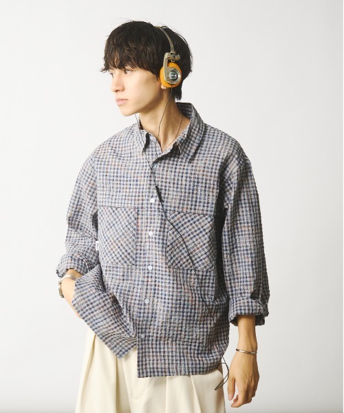 Adoon plain（アドーンプレーン）の「シアサッカーチェック