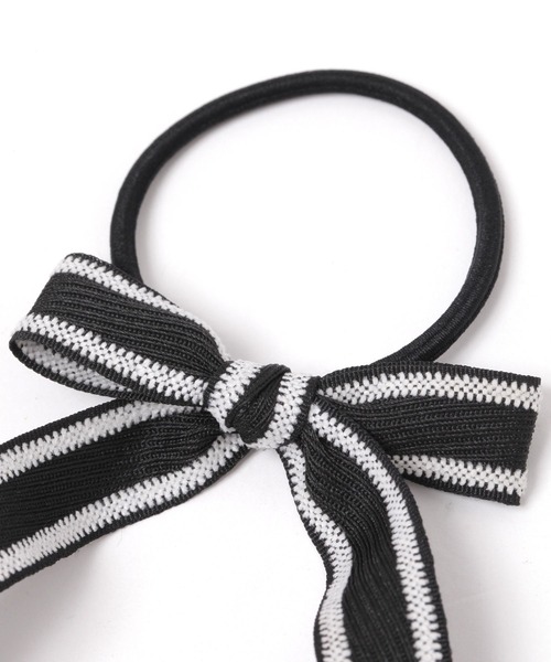 niko and...（ニコアンド）の「配色リボンヘアゴム（ヘアゴム・レディース・ブラック/ブラウン/パープル・0）」の4枚目の写真