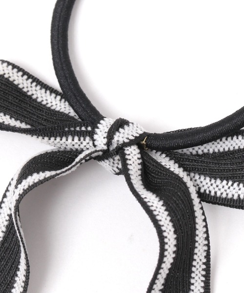 niko and...（ニコアンド）の「配色リボンヘアゴム（ヘアゴム・レディース・ブラック/ブラウン/パープル・0）」の5枚目の写真