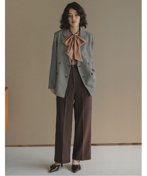 Re:EDIT（リエディ）の「[2024AW SHOES COLLECTION][大きいサイズ有]太ベルトデザインポインテッドトゥミュール（パンプス・レディース・ブラック/ダークブラウン/レッド系その他・SMALL/MEDIUM/LARGE/X-LARGE）」の5枚目の写真