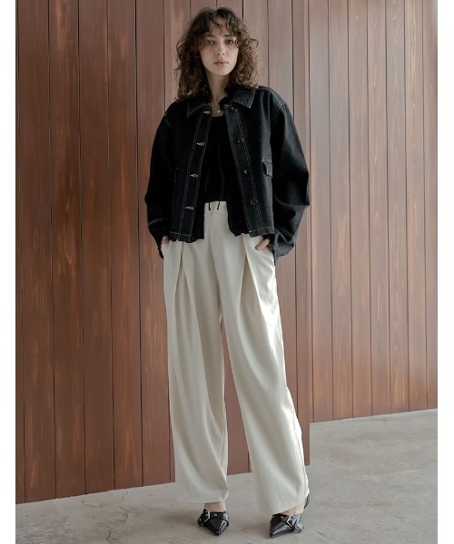 Re:EDIT（リエディ）の「[2024AW SHOES COLLECTION][大きいサイズ有]太ベルトデザインポインテッドトゥミュール（パンプス・レディース・ブラック/ダークブラウン/レッド系その他・SMALL/MEDIUM/LARGE/X-LARGE）」の16枚目の写真