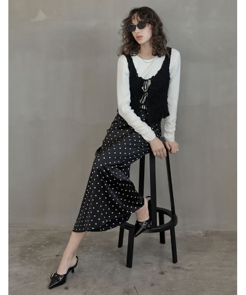 Re:EDIT（リエディ）の「[2024AW SHOES COLLECTION][大きいサイズ有]太ベルトデザインポインテッドトゥミュール（パンプス・レディース・ブラック/ダークブラウン/レッド系その他・SMALL/MEDIUM/LARGE/X-LARGE）」の21枚目の写真