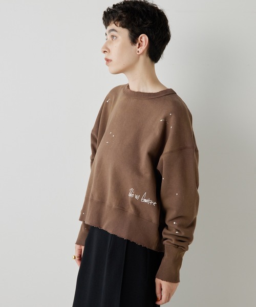 最終価格　Whim Gazette ヴィンテージ加工裏毛プルオーバー Whim Gazette（ウィムガゼット）の「ヴィンテージ加工裏毛プル