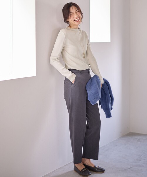 ANY(エニィ)の「【ウエストゴム/2WAYストレッチ】テーパードパンツ(その他パンツ・レディース・黄土色系/ブラック系/グレー系/ライトグレー系1・4)」の18枚目の写真