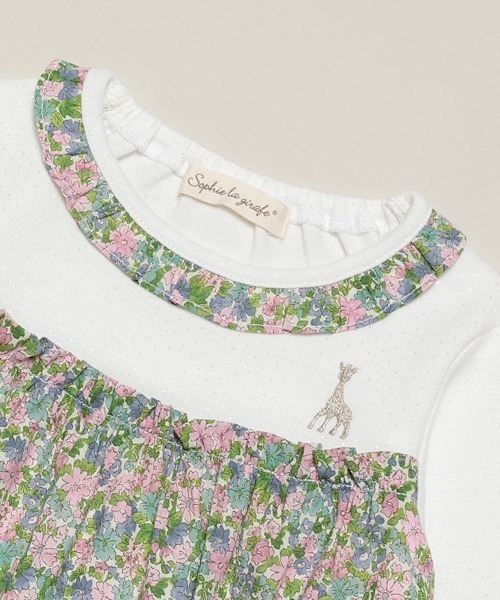 【セール】ブライトスムース花柄チュニック（チュニック）｜Sophie la girafe（ソフィーラジラフ）