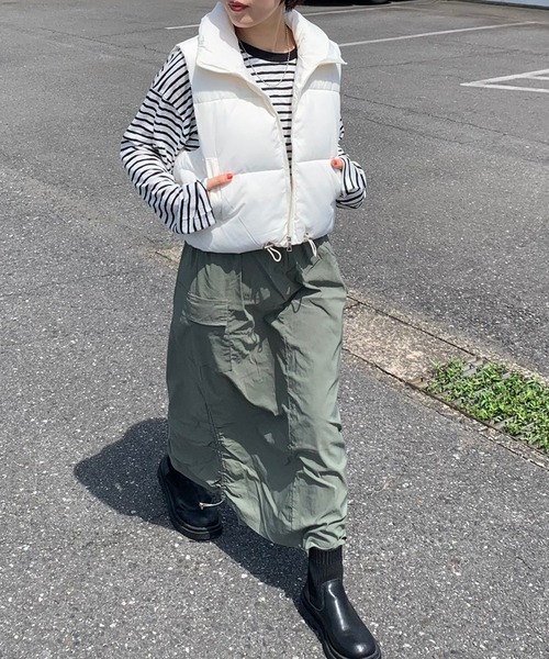 CRB(シーアールビー)の「スラブボーダーロンT(Tシャツ/カットソー・レディース・ブラック/ブルー/ピンク/チャコール・F)」の11枚目の写真