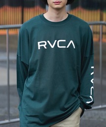 RVCA | RVCA メンズ BIG RVCA LT ロンＴ 【2024年秋冬モデル】/ルーカ長袖バックプリントビッグシルエットロゴロンT(Tシャツ/カットソー)