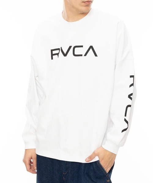 RVCA（ルーカ）の「RVCA メンズ BIG RVCA LT ロンＴ 【2024年秋冬モデル】/ルーカ長袖バックプリントビッグシルエットロゴロンT（Tシャツ/カットソー・メンズ・ホワイト/ブルー系その他/グリーン系その他/ブラック・SMALL/MEDIUM/LARGE/X-LARGE）」の7枚目の写真