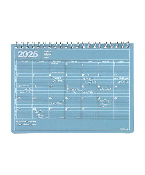 青いスケジュール帳 2025年用 MARK'S（マークス）の「マークス 手帳 2025 スケジュール帳 2025年1月