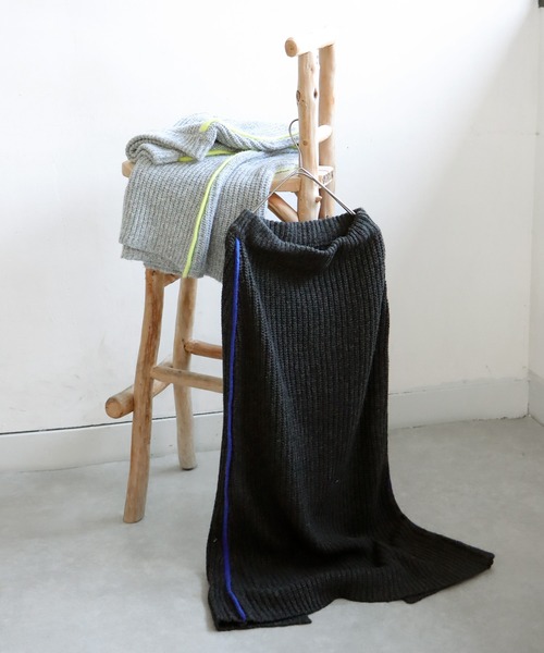 antiqua(アンティカ)の「配色ラインニットスカート(スカート・レディース・グレー/ブラック・ONESIZE)」の18枚目の写真