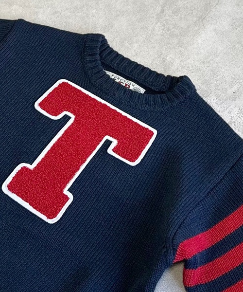 Life Support Products(ライフサポートプロダクツ)の「レタードニット(ニット/セーター・キッズ・オフホワイト/レッド/ブラウン/ベージュ/ネイビー・110/100/95/90/80/150/140/130/120)」の16枚目の写真