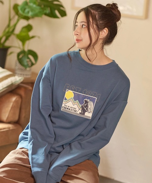 COBMASTER（コブマスター）の「COBMASTER/コブマスター　裏毛 刺繍/PT スウェット（EST1971）（スウェット・メンズ・オートミール/ブルー系その他/ブラック・MEDIUM/LARGE/X-LARGE）」の3枚目の写真