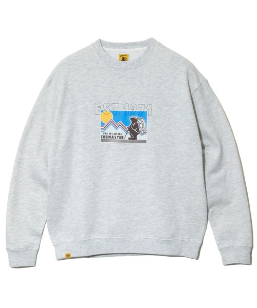 COBMASTER（コブマスター）の「COBMASTER/コブマスター　裏毛 刺繍/PT スウェット（EST1971）（スウェット・メンズ・オートミール/ブルー系その他/ブラック・MEDIUM/LARGE/X-LARGE）」の4枚目の写真