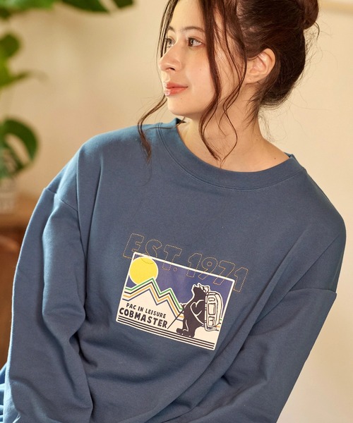 COBMASTER（コブマスター）の「COBMASTER/コブマスター　裏毛 刺繍/PT スウェット（EST1971）（スウェット・メンズ・オートミール/ブルー系その他/ブラック・MEDIUM/LARGE/X-LARGE）」の16枚目の写真