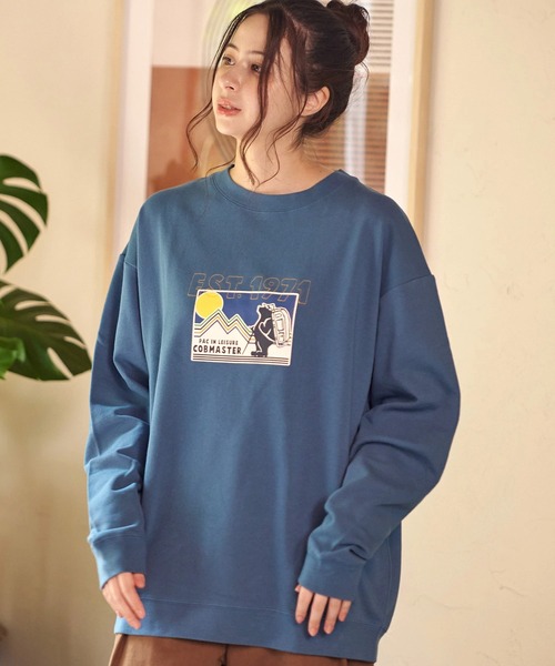 COBMASTER（コブマスター）の「COBMASTER/コブマスター　裏毛 刺繍/PT スウェット（EST1971）（スウェット・メンズ・オートミール/ブルー系その他/ブラック・MEDIUM/LARGE/X-LARGE）」の17枚目の写真