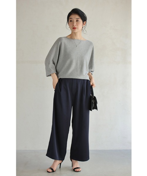 cawaii(カワイイ)の「上品に煌めくシャイニードルマンカットソートップス(Tシャツ/カットソー・レディース・ベージュ/グリーン/グレー・FREE)」の19枚目の写真
