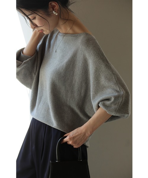 cawaii(カワイイ)の「上品に煌めくシャイニードルマンカットソートップス(Tシャツ/カットソー・レディース・ベージュ/グリーン/グレー・FREE)」の22枚目の写真