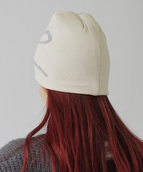 Port（ポート）の「【 antique andico / アンティーク アンディコ 】 グラフィック リボン ニット ビーニー #_（ニットキャップ/ビーニー・レディース・アイボリー/イエロー/ブラック/ライトグレー/チャコールグレー/ネイビー/レッド・FREE）」の10枚目の写真