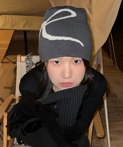 Port（ポート）の「【 antique andico / アンティーク アンディコ 】 グラフィック リボン ニット ビーニー #_（ニットキャップ/ビーニー・レディース・アイボリー/イエロー/ブラック/ライトグレー/チャコールグレー/ネイビー/レッド・FREE）」の20枚目の写真