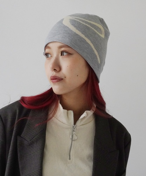 Port（ポート）の「【 antique andico / アンティーク アンディコ 】 グラフィック リボン ニット ビーニー #_（ニットキャップ/ビーニー・レディース・アイボリー/イエロー/ブラック/ライトグレー/チャコールグレー/ネイビー/レッド・FREE）」の21枚目の写真