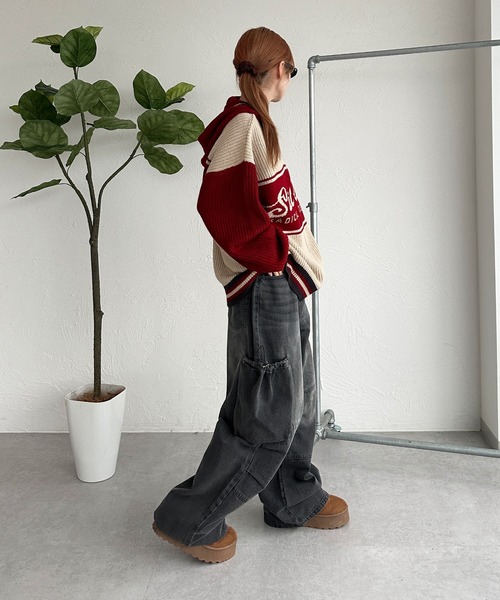 sedacle（セダクル）の「巾着ポケットカーゴデニム（デニムパンツ・メンズ・インディゴブルー/ブラック・LARGE/MEDIUM/SMALL）」の12枚目の写真