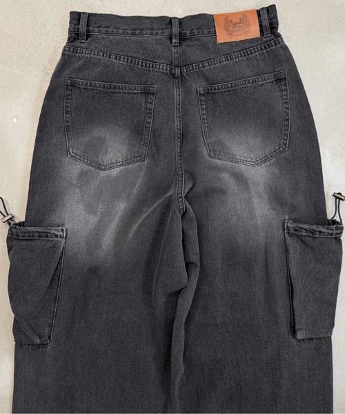 sedacle（セダクル）の「巾着ポケットカーゴデニム（デニムパンツ・メンズ・インディゴブルー/ブラック・LARGE/MEDIUM/SMALL）」の21枚目の写真