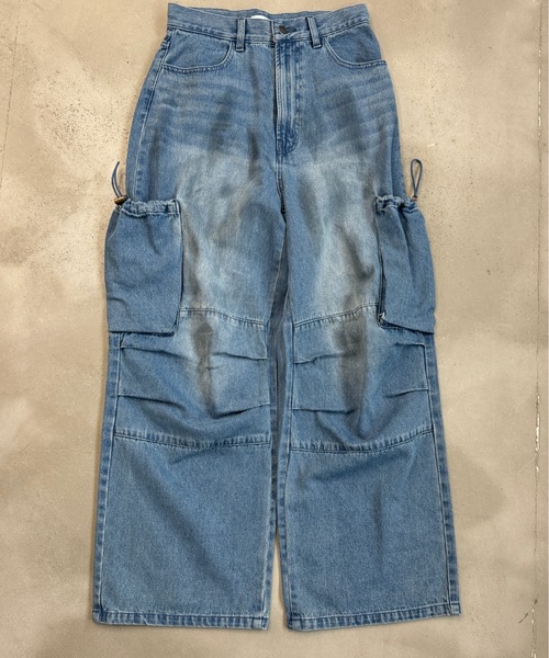 sedacle（セダクル）の「巾着ポケットカーゴデニム（デニムパンツ・メンズ・インディゴブルー/ブラック・LARGE/MEDIUM/SMALL）」の22枚目の写真
