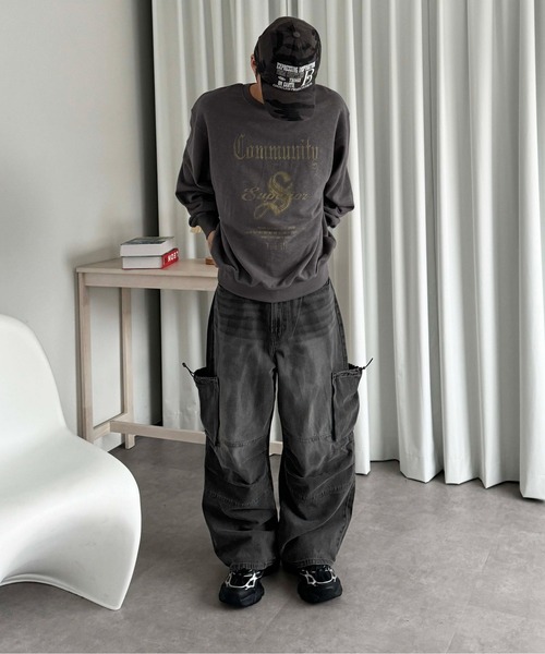 sedacle（セダクル）の「巾着ポケットカーゴデニム（デニムパンツ・メンズ・インディゴブルー/ブラック・LARGE/MEDIUM/SMALL）」の16枚目の写真