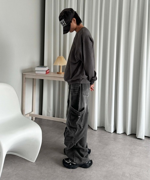 sedacle（セダクル）の「巾着ポケットカーゴデニム（デニムパンツ・メンズ・インディゴブルー/ブラック・LARGE/MEDIUM/SMALL）」の17枚目の写真