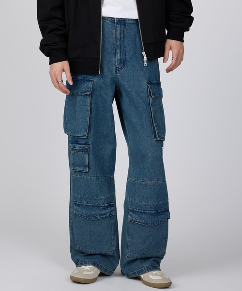 【セール】【THRASHER】デニム 9ポケットカーゴパンツ(カーゴパンツ)|THRASHER(スラッシャー) 【セール】【THRASHER】デニム 9ポケットカーゴパンツ(カーゴパンツ)|THRASHER(スラッシャー)