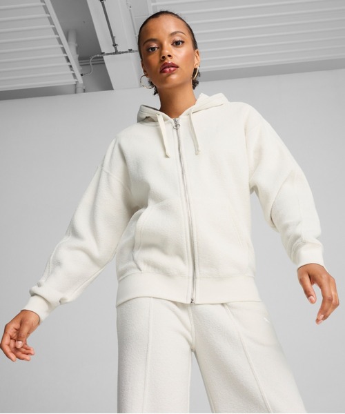 PUMA(プーマ)の「PUMA プーマ ウィメンズ ハー ウィンターライズ フルジップ フーディー(パーカー・レディース・ブラウン/グレー系その他/ブラック・MEDIUM/SMALL/X-LARGE/LARGE)」の2枚目の写真