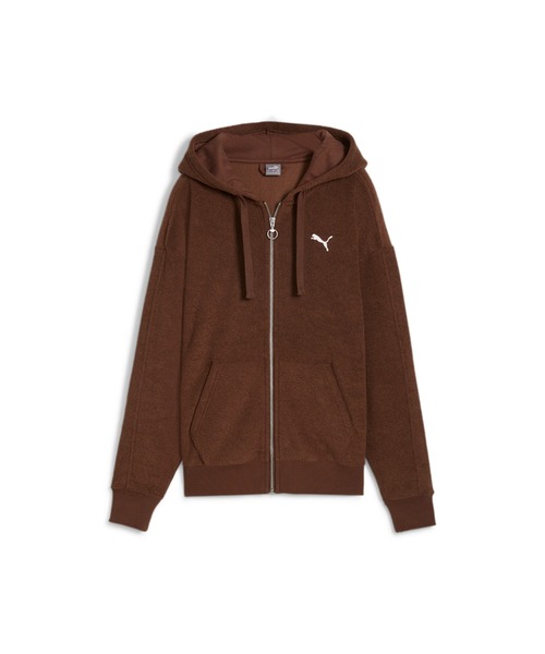 PUMA(プーマ)の「PUMA プーマ ウィメンズ ハー ウィンターライズ フルジップ フーディー(パーカー・レディース・ブラウン/グレー系その他/ブラック・MEDIUM/SMALL/X-LARGE/LARGE)」の16枚目の写真