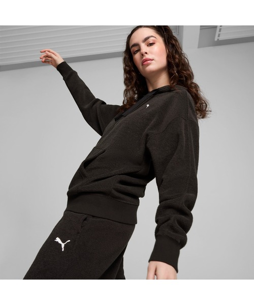 PUMA(プーマ)の「PUMA プーマ ウィメンズ ハー ウィンターライズ フルジップ フーディー(パーカー・レディース・ブラウン/グレー系その他/ブラック・MEDIUM/SMALL/X-LARGE/LARGE)」の19枚目の写真