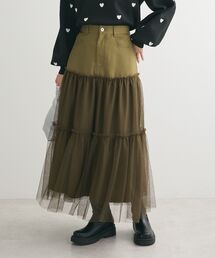 ELENCARE DUE | ・ELENCARE DUE ハイブリットティアードスカート(スカート)