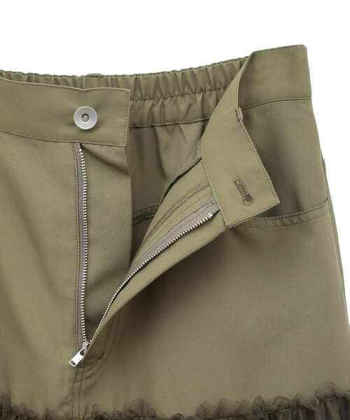 ELENCARE DUE(エレンカーレデュエ)の「・ELENCARE DUE ハイブリットティアードスカート(スカート・レディース・チャコールグレー/ブラック/カーキ・FREE)」の20枚目の写真