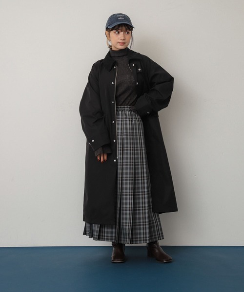 SENSE OF PLACE by URBAN RESEARCH（センスオブプレイスバイアーバンリサーチ）の「ハンティングロングコート（その他アウター・レディース・モカ/ブラック・ONE）」の5枚目の写真