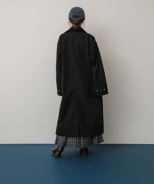 SENSE OF PLACE by URBAN RESEARCH（センスオブプレイスバイアーバンリサーチ）の「ハンティングロングコート（その他アウター・レディース・モカ/ブラック・ONE）」の8枚目の写真