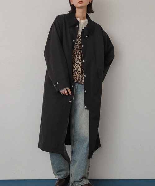 SENSE OF PLACE by URBAN RESEARCH（センスオブプレイスバイアーバンリサーチ）の「ハンティングロングコート（その他アウター・レディース・モカ/ブラック・ONE）」の9枚目の写真