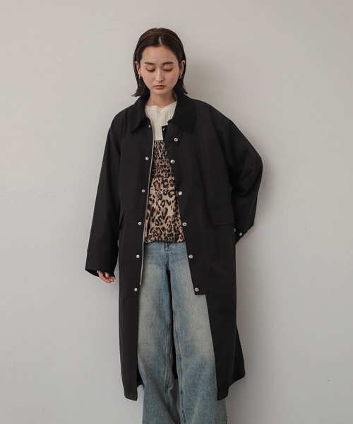 SENSE OF PLACE by URBAN RESEARCH（センスオブプレイスバイアーバンリサーチ）の「ハンティングロングコート（その他アウター・レディース・モカ/ブラック・ONE）」の10枚目の写真