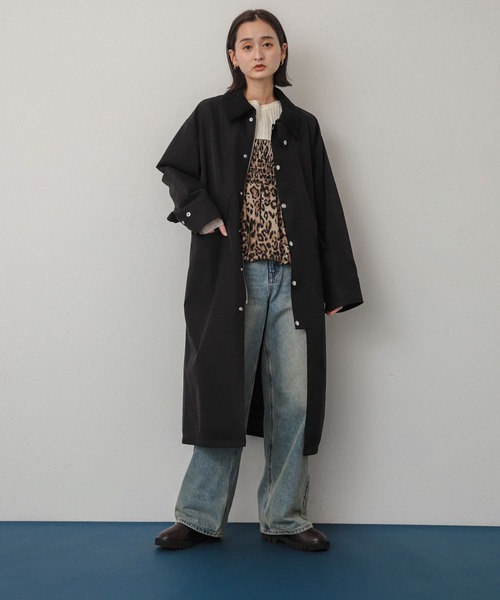 SENSE OF PLACE by URBAN RESEARCH（センスオブプレイスバイアーバンリサーチ）の「ハンティングロングコート（その他アウター・レディース・モカ/ブラック・ONE）」の11枚目の写真