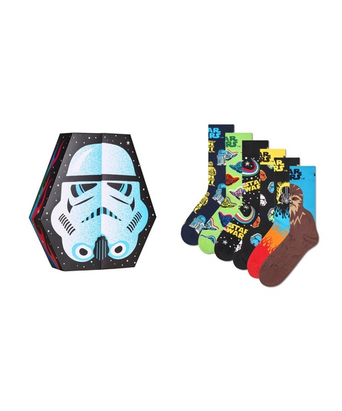 Happy Socks(ハッピーソックス)の「【Happy Socks × Star Wars BOX】 6-pack Gift Set(ソックス/靴下・メンズ・その他・SMALL/MEDIUM)」の1枚目の写真