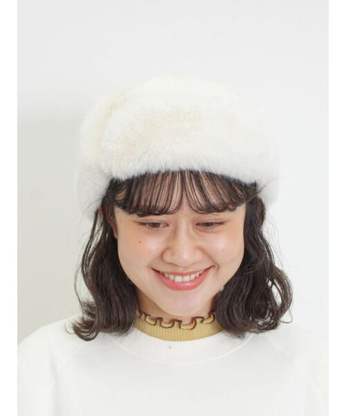 Samansa Mos2（サマンサ モスモス）の「フライトキャップ（ハット・レディース・モカ/オフホワイト・F）」の8枚目の写真