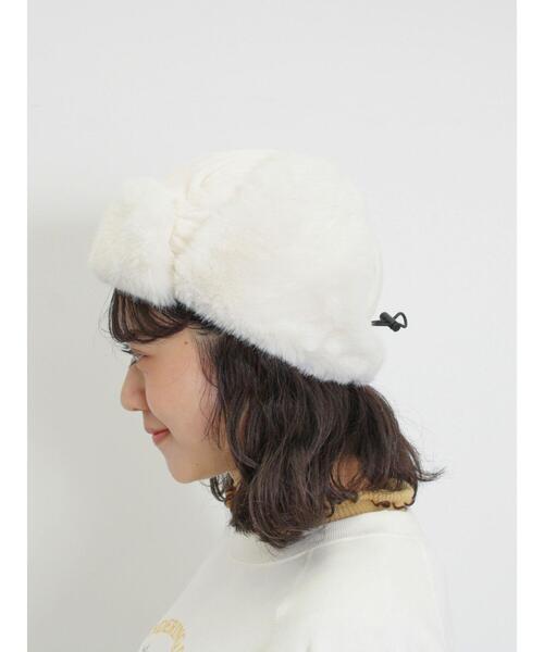 Samansa Mos2（サマンサ モスモス）の「フライトキャップ（ハット・レディース・モカ/オフホワイト・F）」の10枚目の写真