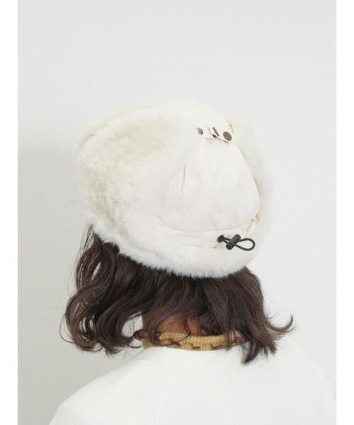 Samansa Mos2（サマンサ モスモス）の「フライトキャップ（ハット・レディース・モカ/オフホワイト・F）」の11枚目の写真