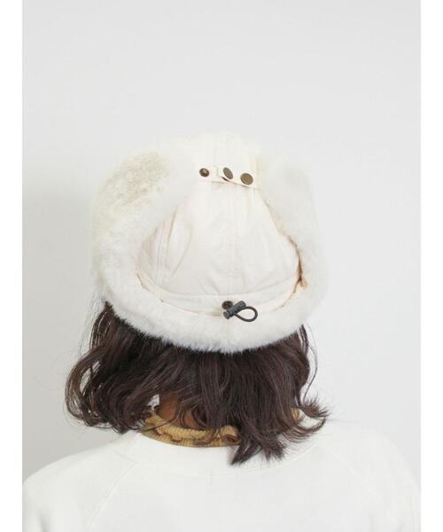 Samansa Mos2（サマンサ モスモス）の「フライトキャップ（ハット・レディース・モカ/オフホワイト・F）」の12枚目の写真